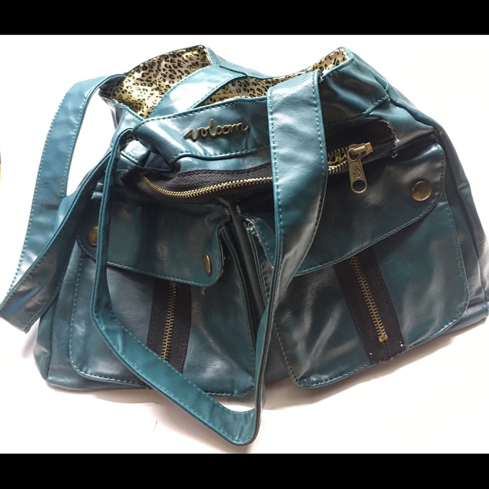 Teal Volcom Stone Purse